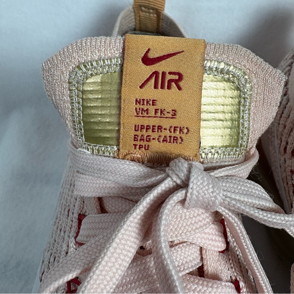 Nike Air Vapormax Flyknit 3 Sunset Tint White Pink Women's 8.5 - Picture 4 of 15
